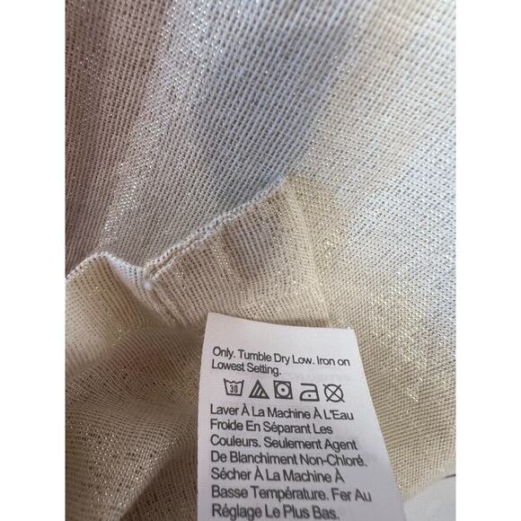 J. Crew Size Large Gold Tunic Shimmer Fun - Picture 5 of 6